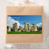 Étiquette Plaque d'emballage Stonehenge (En situation)