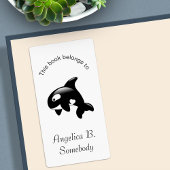Étiquette Plaque d'enregistrement Orca Whale
