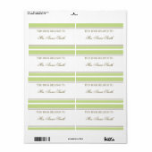 Étiquette Plaque d'enregistrement vert ressort simple (Feuille entière)