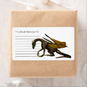 Étiquette Plaque Dragon (En situation)