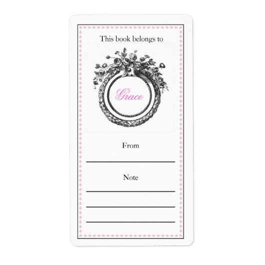 Étiquette Plaque française personnalisée (Devant)