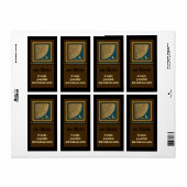 Étiquette Plaque-livre Astrolabe Quadrant (Feuille entière)