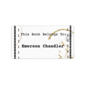 Étiquette Plaque modifiable de la machine à écrire Art (Devant)