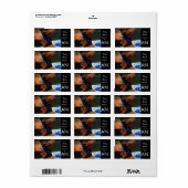 Étiquette Plaque rectangulaire photo personnalisée (Feuille entière)