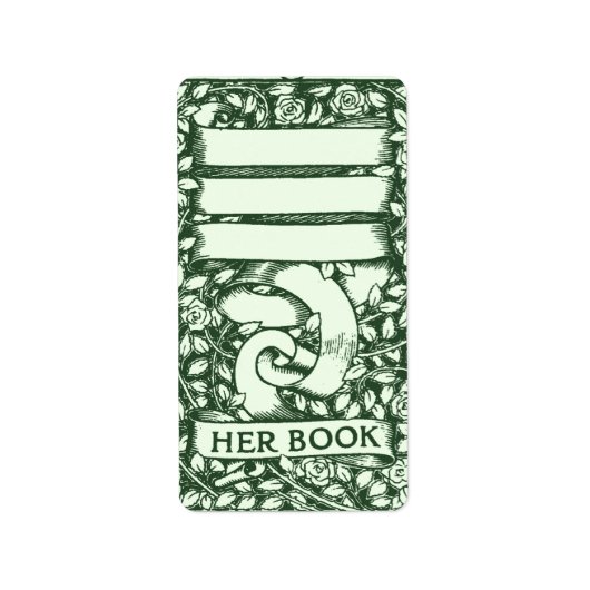 Étiquette Plaque rose personnalisable (Devant)