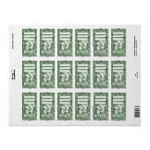 Étiquette Plaque rose personnalisable (Feuille entière)