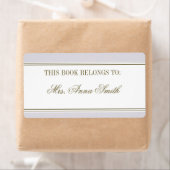 Étiquette Plaque simple en bande (En situation)