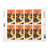 Étiquette Plaque vintage pour enfants (Feuille entière)