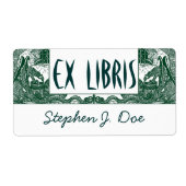 Étiquette Plaques de livres Dragons à Dungeon Bookend EX LIB (Devant)