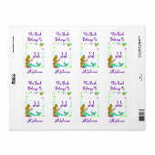 Étiquette Plaques de réservation Points de sirène de mer @ I (Feuille entière)