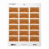 Étiquette Plaques en bois (Feuille entière)