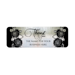 Étiquette platada con flores personnalizada