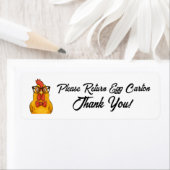 Étiquette Please Return Egg Carton Farm Fresh Eggs (En situation)