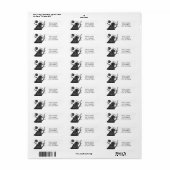 Étiquette Pleine lune de faucon (Feuille entière)