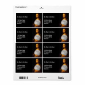 Étiquette Pleine Lune de Lune (Feuille entière)