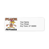 Étiquette Pluck Aphasia Conception de sensibilisation (Devant)