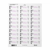 Étiquette Plum Swirl Wood Grain Tree Adresse de retour #2 (Feuille entière)