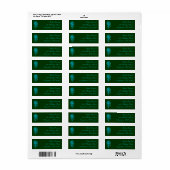 Étiquette Plume de paon (Feuille entière)