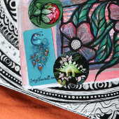 Étiquette Plumes de paon Peacocks Turquoises