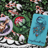 Étiquette Plumes de paon Peacocks Turquoises