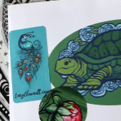 Étiquette Plumes de paon Peacocks Turquoises