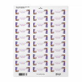 Étiquette Plumes d'oiseaux vintages (Feuille entière)