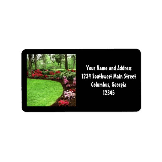 Étiquette Plush Green Paysage Entretien de pelouse (Devant)