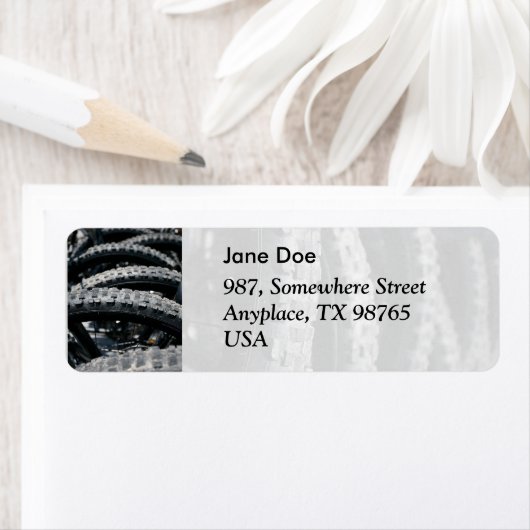 Étiquette Pneumatiques pour VTT (En situation)