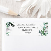 Étiquette Poètes Jardin, Retours Adresse Lable (En situation)