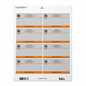 Étiquette Poignée Avec Soin Logo Personnalisé Expédition Pro (Feuille entière)