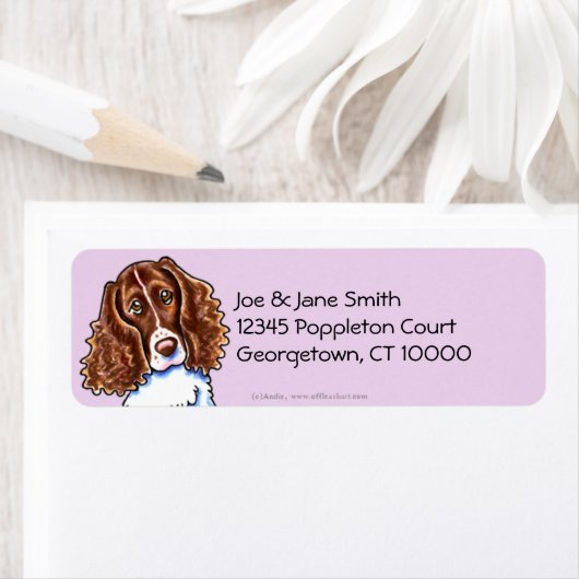 Étiquette Poignée solide Springer Spaniel (En situation)