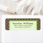 Étiquette Point Polka simple (En situation)