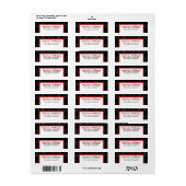 Étiquette Point Polka simple (Feuille entière)