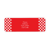 Étiquette Pointe blanc et rouge (Devant)