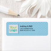 Étiquette Points Bleus Style pour enfants (En situation)