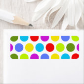 Étiquette Points colorés colorés (En situation)