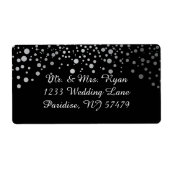 Étiquette Points Confetti Argent | do-it-yourself couleurs A (Devant)