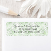 Étiquette Points Confetti de menthe (En situation)