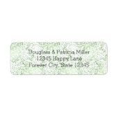 Étiquette Points Confetti de menthe (Devant)