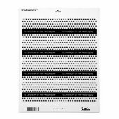 Étiquette Points noirs souples ! (Feuille entière)