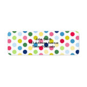 Étiquette Pois arc-en-ciel (Devant)