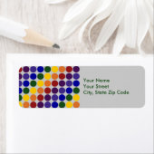 Étiquette Pois arc-en-ciel sur l'étiquette d'adresse de reto (En situation)