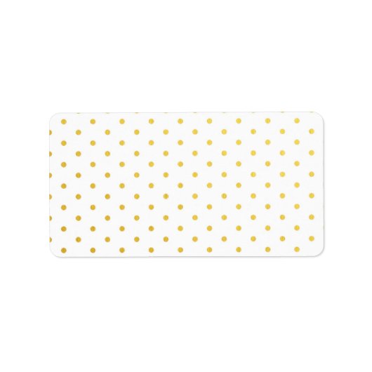 Étiquette Pois d'or de mode (Devant)