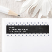 Étiquette Pois gris cool ; tableau de bord rétro (En situation)