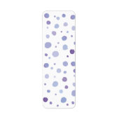 Étiquette pois peint à la main (Devant)