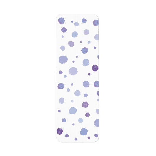 Étiquette pois peint à la main (Devant)