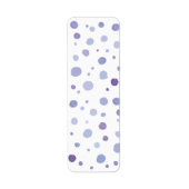 Étiquette pois peints à la main (Devant)