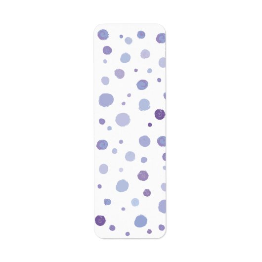 Étiquette pois peints à la main (Devant)