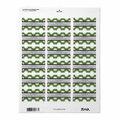 Étiquette Pois verts, Motif à points Polka, points, pointill (Feuille entière)