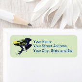 Étiquette Poison grenouille (En situation)